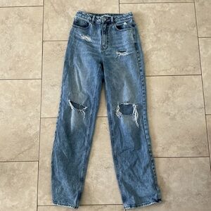PacSun High Rise 90s boyfriends distressed denim jeans size 26